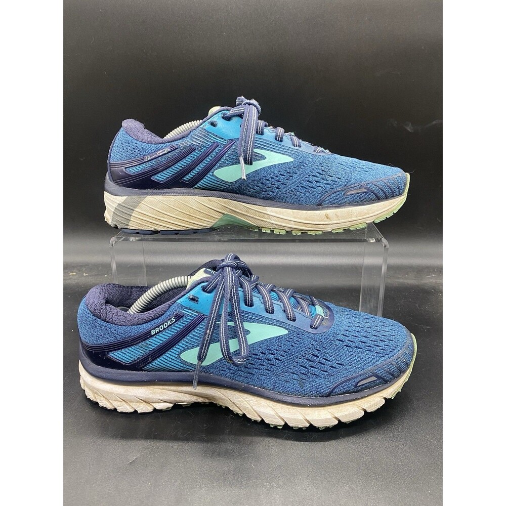 Brooks Womens Adrenaline GTS 18 1202681B495 Blue Running Shoes Sneakers Size 7.5
